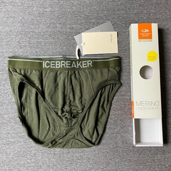 Icebreaker Men's Merino 150 Anatomica Briefs M Loden NWT - Picture 5 of 13